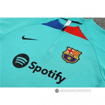Chandal de Sudadera del Barcelona Nino 2023-24 Verde