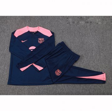 Chandal de Sudadera del Barcelona Nino 25-26 Azul Rosa