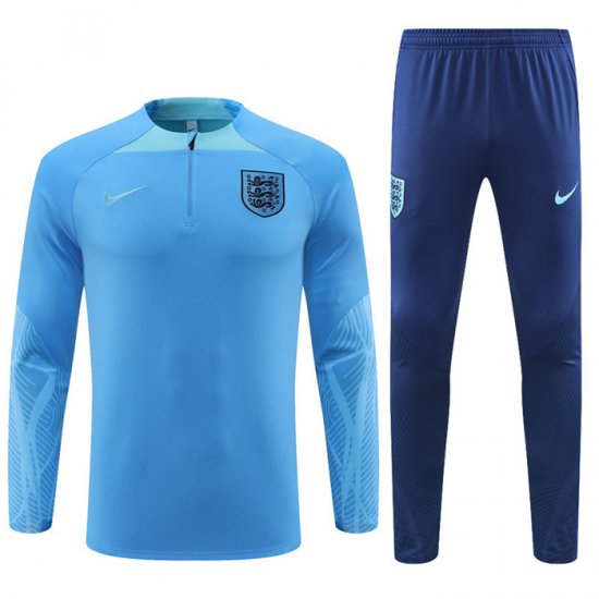 Chandal de Sudadera del Inglaterra 22-23 Azul Claro - Haga un click en la imagen para cerrar