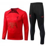 Chandal de Sudadera del Liverpool Nino 22-23 Rojo