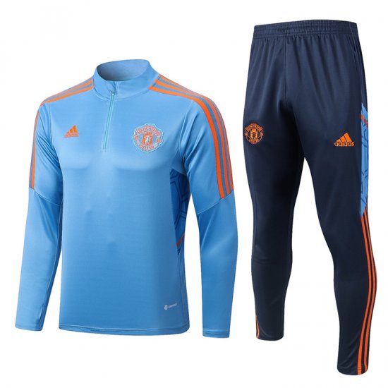 Chandal de Sudadera del Manchester United 2022-23 Azul - Haga un click en la imagen para cerrar