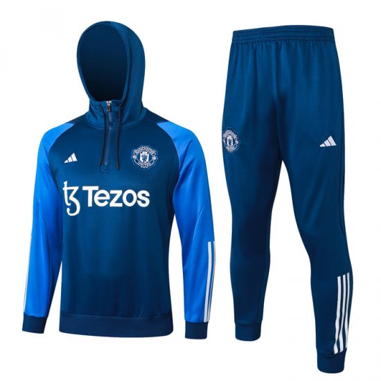 Chandal de Sudadera del Manchester United 2023-24 Azul - Haga un click en la imagen para cerrar