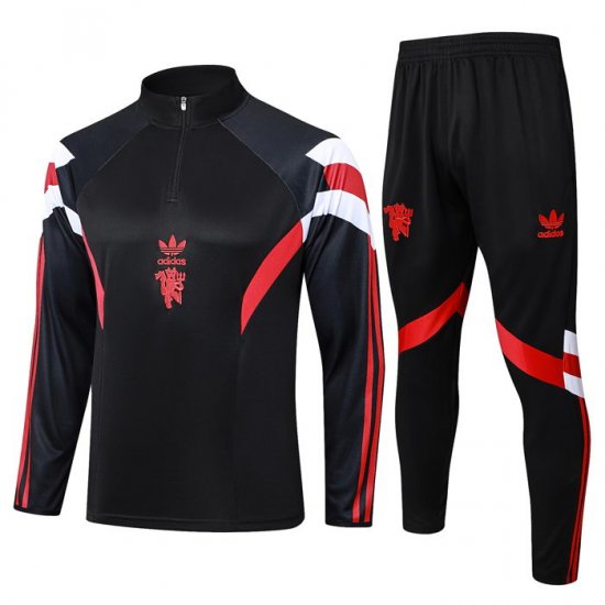 Chandal de Sudadera del Manchester United 2024-25 Negro - Haga un click en la imagen para cerrar