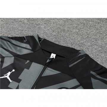 Chandal de Sudadera del Paris Saint-Germain Jordan 22-23 Negro y Gris