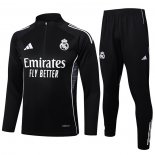 Chandal de Sudadera del Real Madrid Nino 25-26 Negro