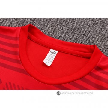 Chandal del AC Milan Manga Corta 22-23 Rojo