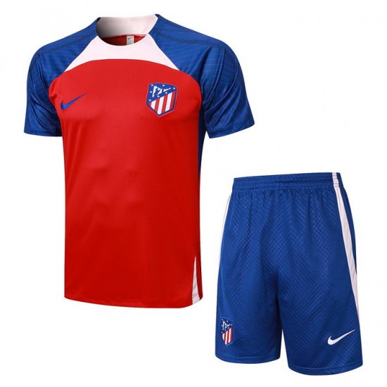 Chandal del Atletico Madrid Manga Corta 23-24 Rojo - Pantalon Corto - Haga un click en la imagen para cerrar