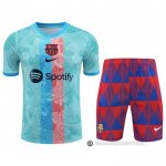 Chandal del Barcelona Manga Corta 2023-24 Azul - Pantalon Corto