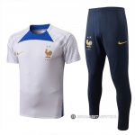 Chandal del Francia Manga Corta 22-23 Blanco