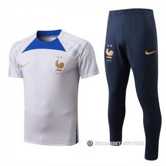 Chandal del Francia Manga Corta 22-23 Blanco