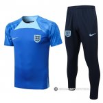 Chandal del Inglaterra Manga Corta 22-23 Azul