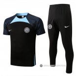 Chandal del Inter Milan Manga Corta 2022-23 Negro