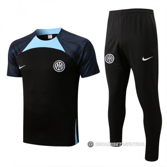Chandal del Inter Milan Manga Corta 2022-23 Negro - Haga un click en la imagen para cerrar