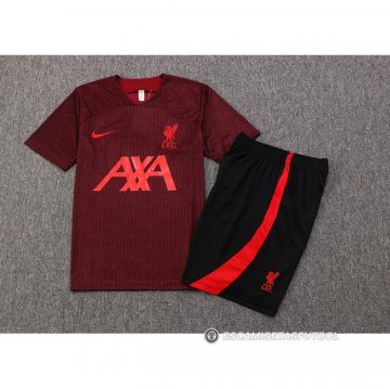 Chandal del Liverpool Manga Corta 2022-2023 Rojo - Pantalon Corto