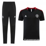 Chandal del Manchester United Manga Corta 2023-24 Negro
