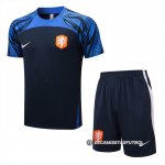Chandal del Paises Bajos Manga Corta 22-23 Azul - Pantalon Corto