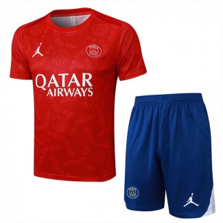 Chandal del Paris Saint-Germain Jordan Manga Corta 2024-25 Rojo - Pantalon Corto