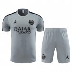 Chandal del Paris Saint-Germain Jordan Manga Corta 23-24 Gris - Pantalon Corto