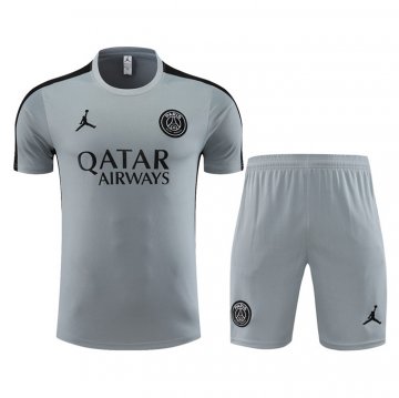 Chandal del Paris Saint-Germain Jordan Manga Corta 23-24 Gris - Pantalon Corto