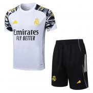 Chandal del Real Madrid Manga Corta 25-26 Blanco - Pantalon Corto
