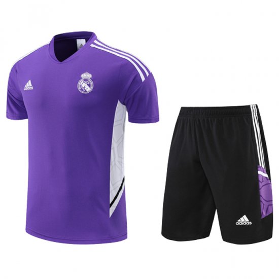 Chandal del Real Madrid Manga Corta 22-23 Purpura - Pantalon Corto - Haga un click en la imagen para cerrar