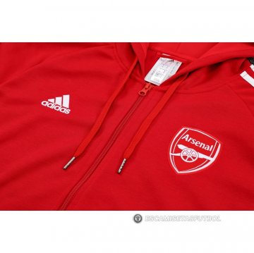 Chaqueta con Capucha del Arsenal 22-23 Rojo
