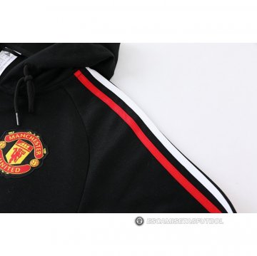 Chaqueta con Capucha del Manchester United 22-23 Negro