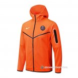 Chaqueta con Capucha del Paris Saint-Germain 22-23 Naranja