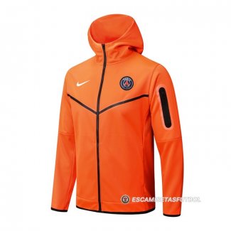 Chaqueta con Capucha del Paris Saint-Germain 22-23 Naranja