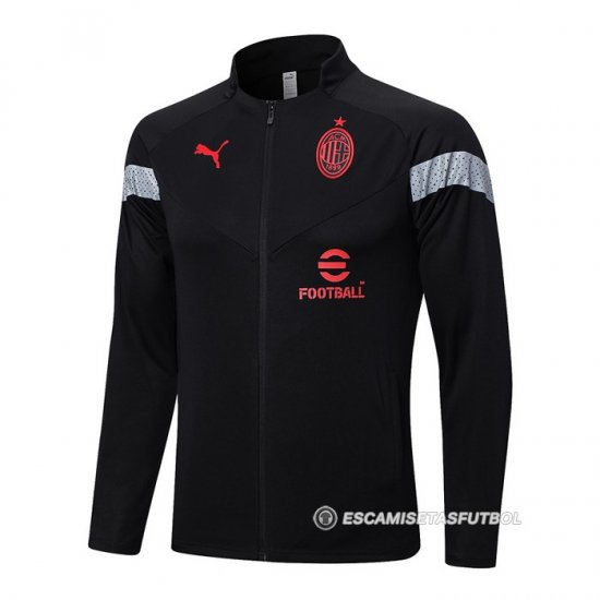 Chaqueta del AC Milan 22-23 Negro y Rojo - Haga un click en la imagen para cerrar