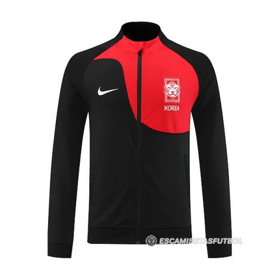 Chaqueta del Corea del Sur 2022-23 Negro y Rojo - Haga un click en la imagen para cerrar