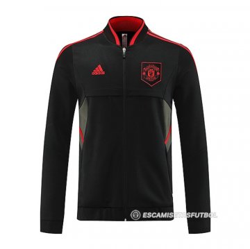 Chaqueta del Manchester United 2022-23 Negro y Rojo