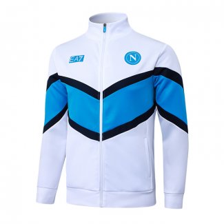 Chaqueta del Napoli 25-26 Blanco Azul