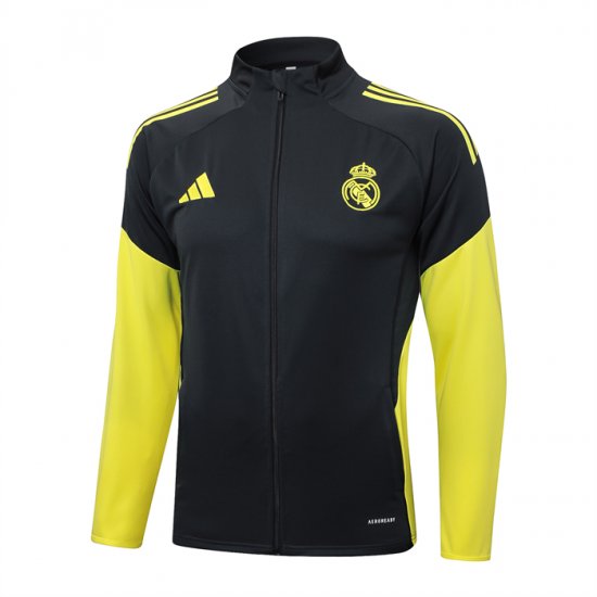 Chaqueta del Real Madrid 25-26 Gris Amarillo - Haga un click en la imagen para cerrar