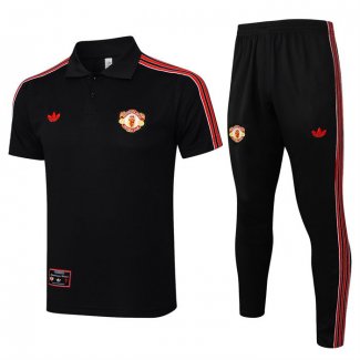 Conjunto Polo del Manchester United 25-26 Negro