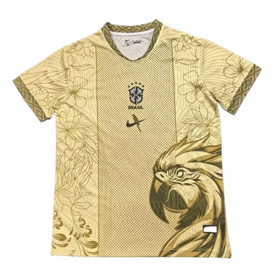 Tailandia Camiseta Brasil Special 25-26 Oro - Haga un click en la imagen para cerrar