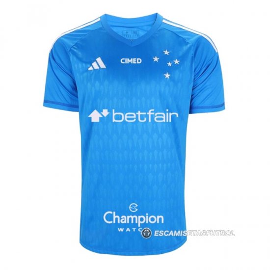 Tailandia Camiseta Cruzeiro Portero 2023 Azul - Haga un click en la imagen para cerrar