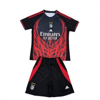 Camiseta Benfica Special Nino 25-26 Negro Rojo