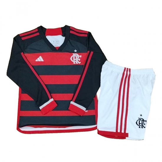 Camiseta Flamengo 1ª Manga Larga Nino 2024 - Haga un click en la imagen para cerrar