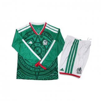 Camiseta Mexico 1ª Manga Larga Nino 2026