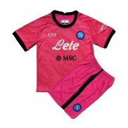 Camiseta Napoli Portero Nino 22-23 Rosa
