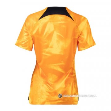Camiseta Paises Bajos 1ª Mujer 2022