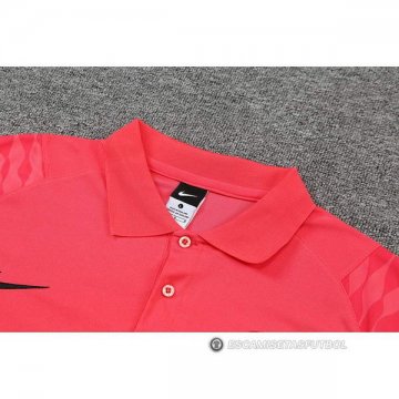 Camiseta Polo del Atletico Madrid 22-23 Rosa