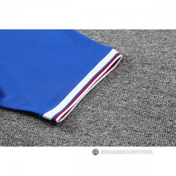 Camiseta Polo del Barcelona 22-23 Azul Rojo Negro