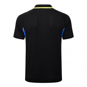 Camiseta Polo del Manchester United 25-26 Negro Amarillo