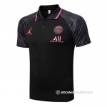 Camiseta Polo del Paris Saint-Germain Jordan 22-23 Negro
