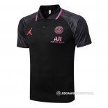 Camiseta Polo del Paris Saint-Germain Jordan 22-23 Negro