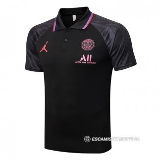 Camiseta Polo del Paris Saint-Germain Jordan 22-23 Negro