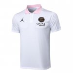 Camiseta Polo del Paris Saint-Germain Jordan 24-25 Blanco