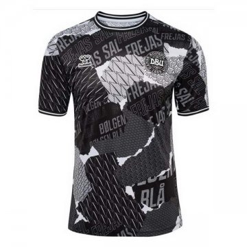 Camiseta Pre Partido del Dinamarca 2024 Negro